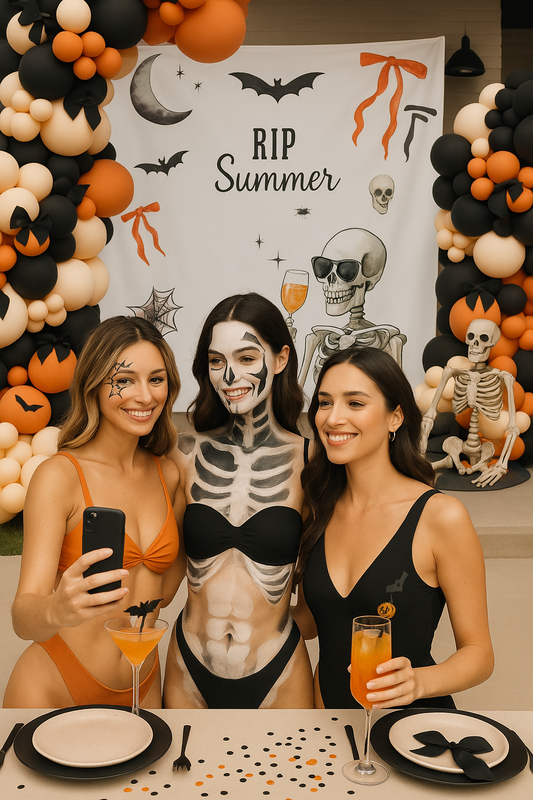 How to Throw the Ultimate End of Summer Party - RIP Summer Halloween Chic Party