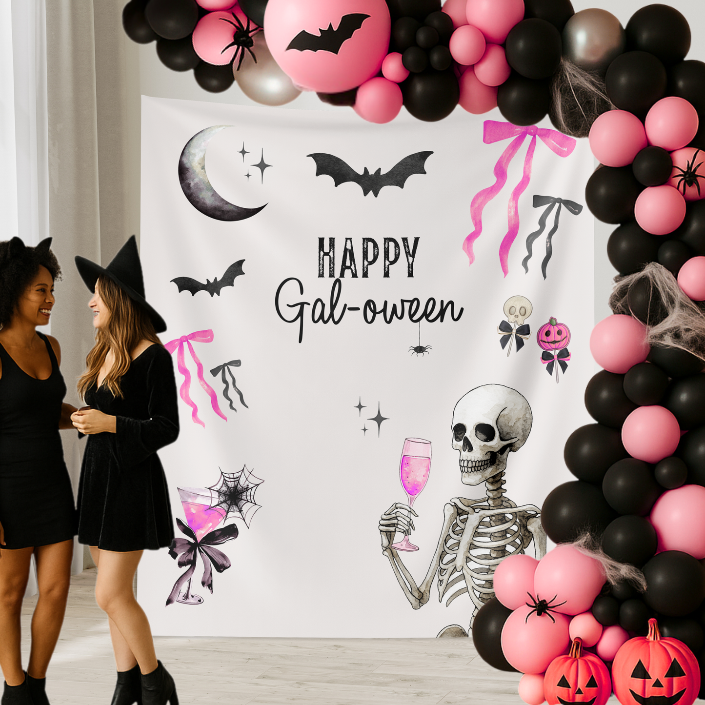 Bows & Bubbles Halloween Party Banner