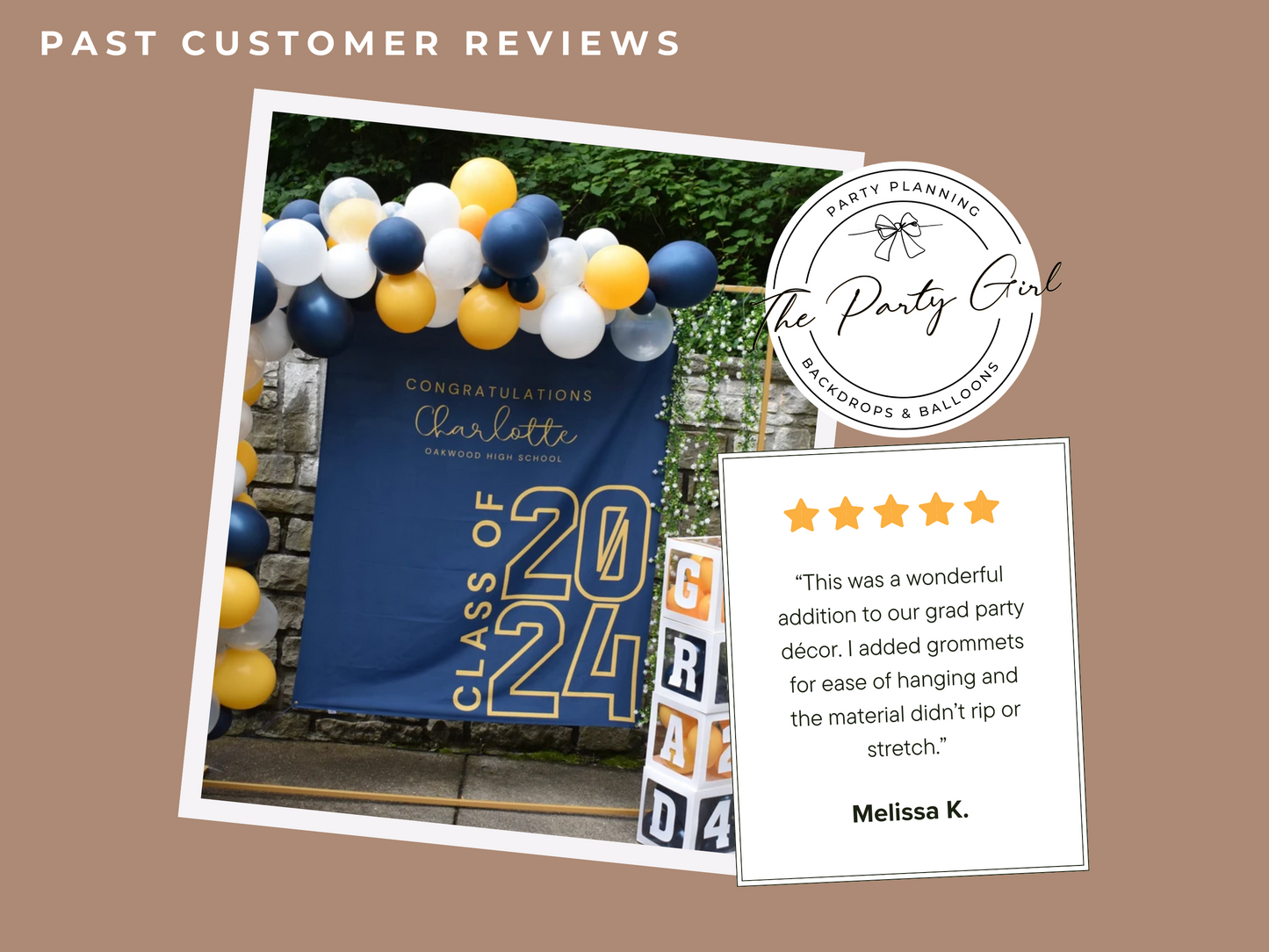 Class of 2026 Modern Custom Graduation Banner