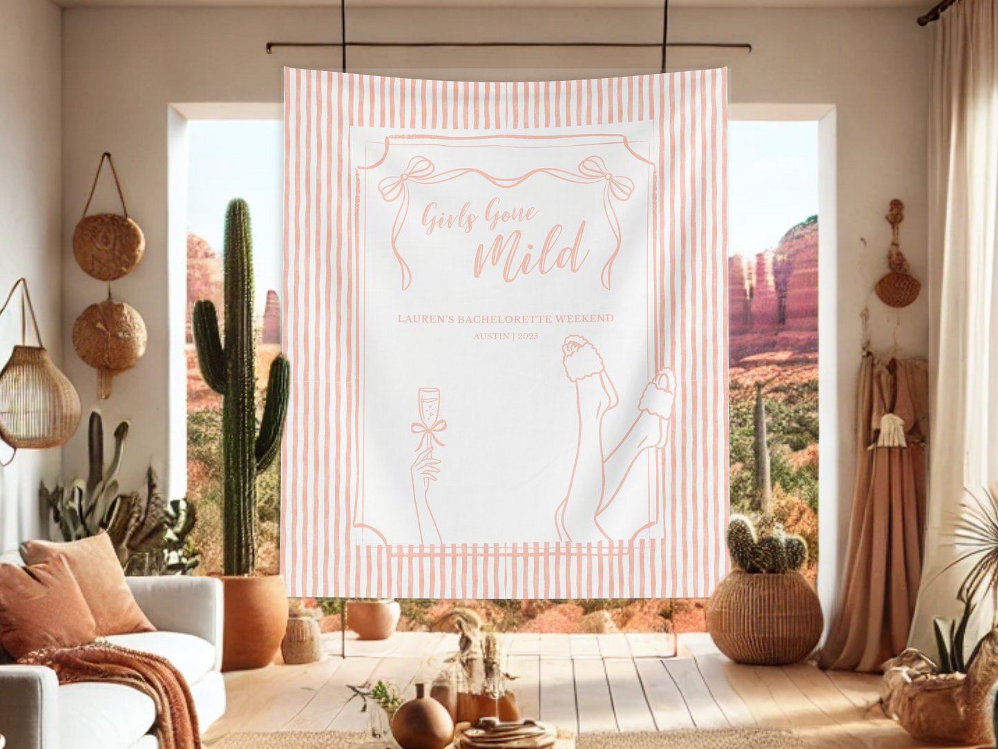 Girls Gone Mild Banner Backdrop