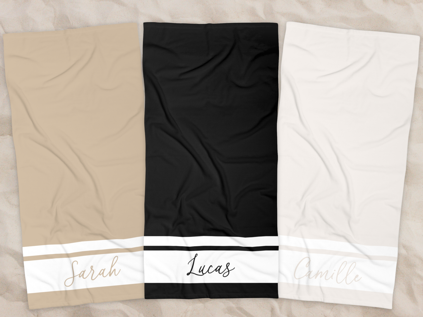 Custom Solid Beach Towel