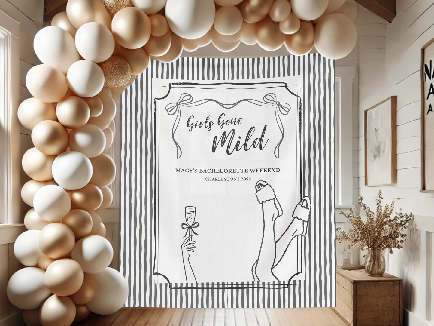 Girls Gone Mild Banner Backdrop