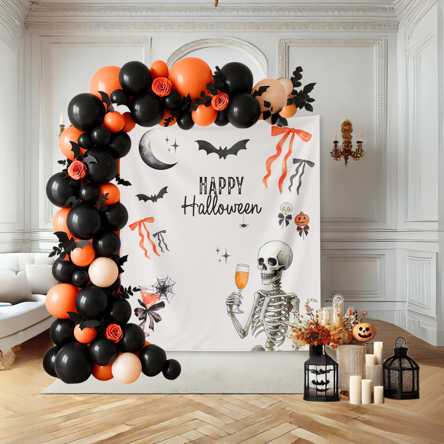 Bows & Bubbles Halloween Party Banner