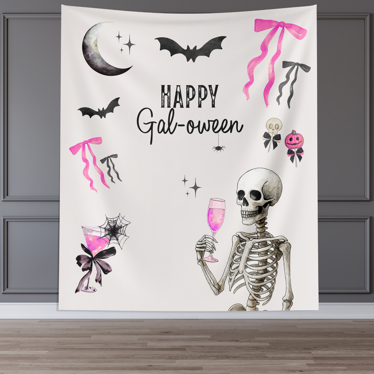 Bows & Bubbles Halloween Party Banner