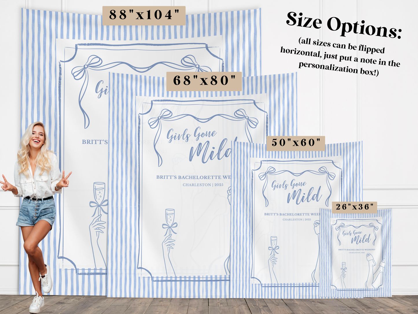 Girls Gone Mild Banner Backdrop