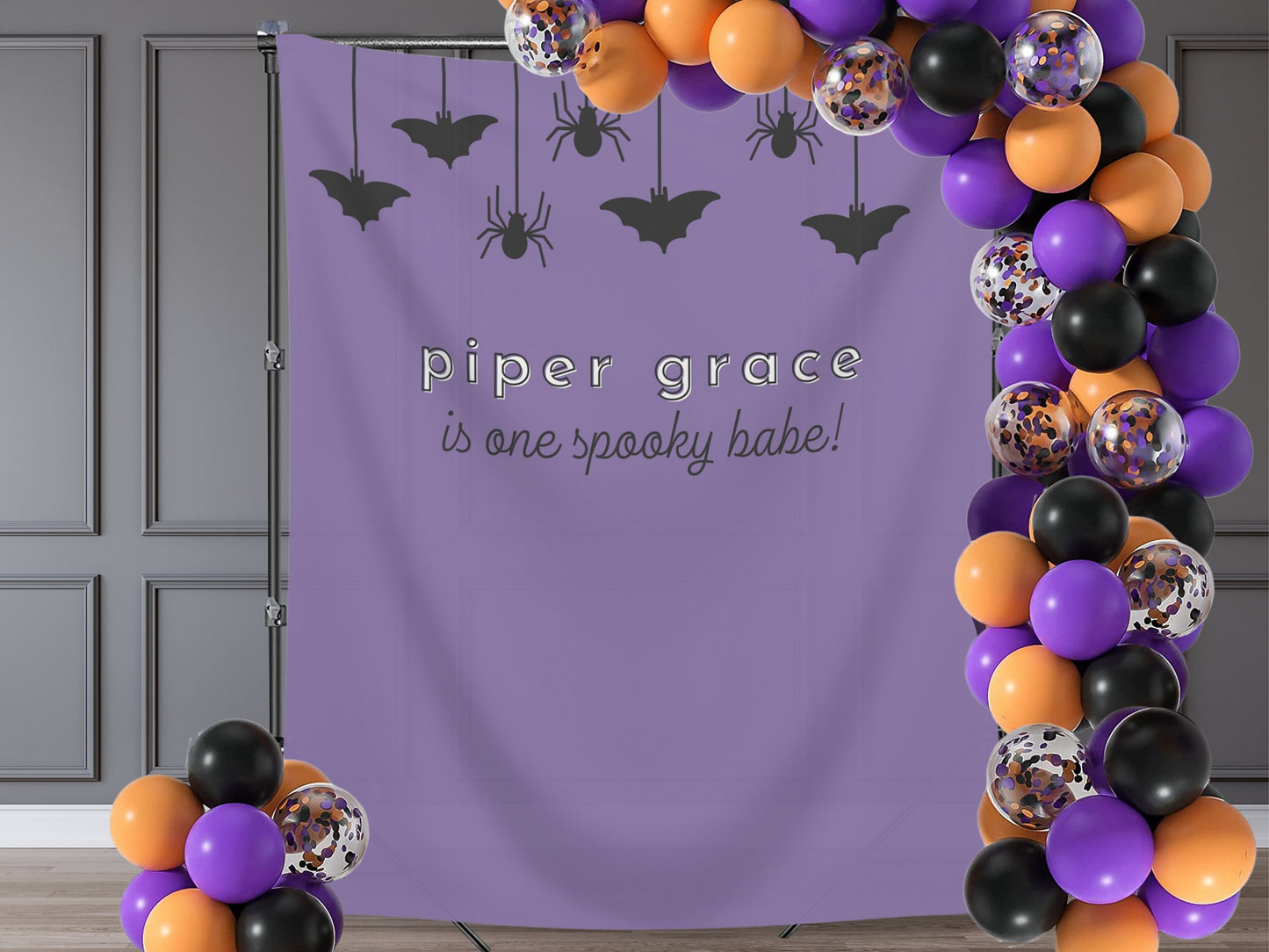 Completely Customizable Halloween Spooktacular Party Banner | Baby Shower, Birthday or Halloween Party Backdrop | Little Boo | Spooky One
