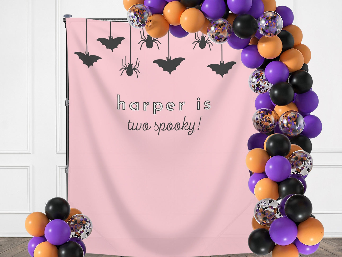 Completely Customizable Halloween Spooktacular Party Banner | Baby Shower, Birthday or Halloween Party Backdrop | Little Boo | Spooky One