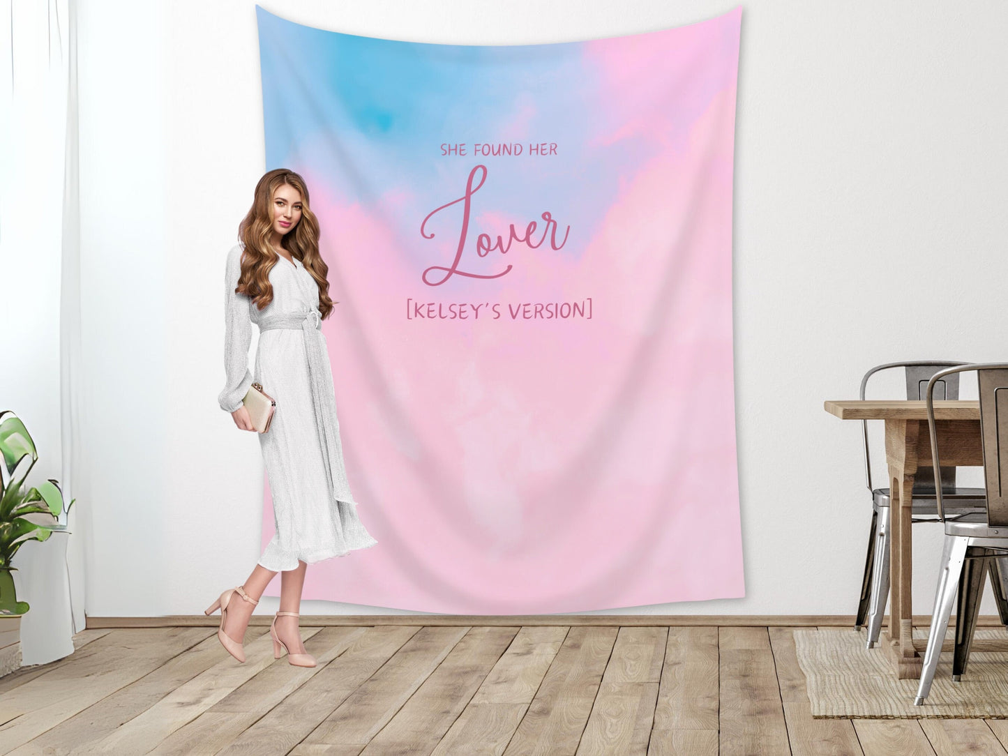 Lover Bride's Version Custom Banner | She Found Her Lover Bachelorette Party | Bride Gift | Personalized Bridal Shower Backdrop | Bride Era