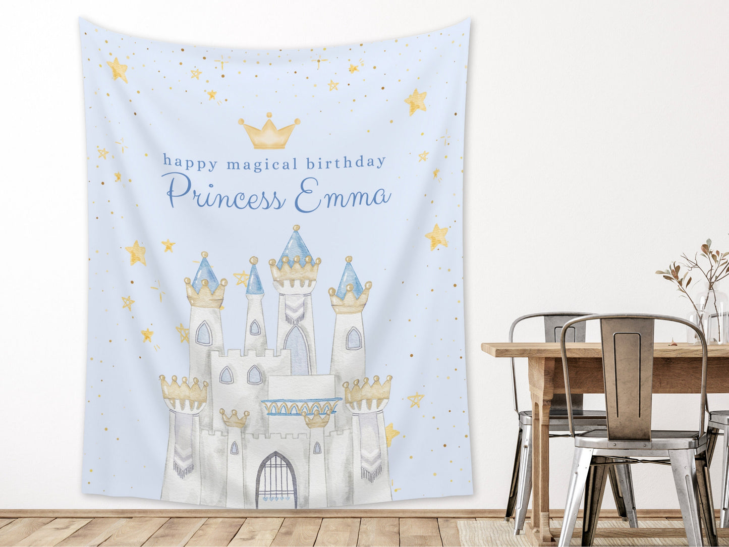 Princess Party Custom Banner | Magical Birthday Custom Backdrop | Pink Girl Birthday Party Décor | Baby Shower | Girl 1st Birthday Girl Gift