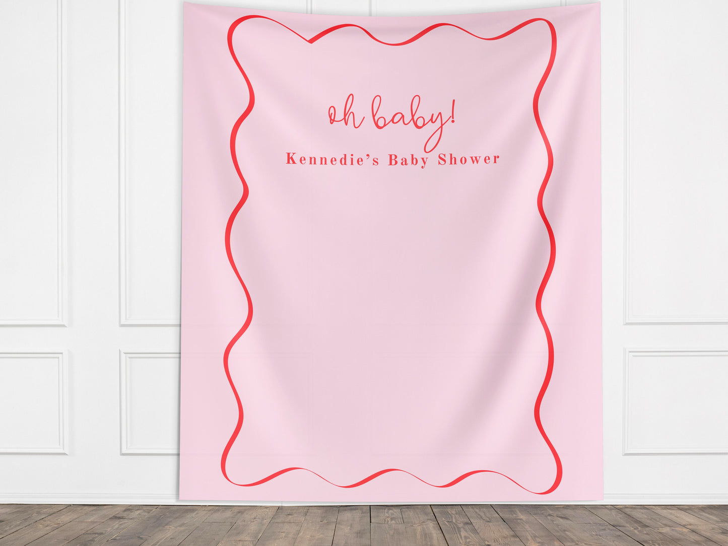 Baby Shower Custom Banner, Girl Baby Shower, Boy Shower, Pink Baby Shower, Blue Baby Shower, Baby in Bloom, It's a Boy, Oh Baby, Baby Name