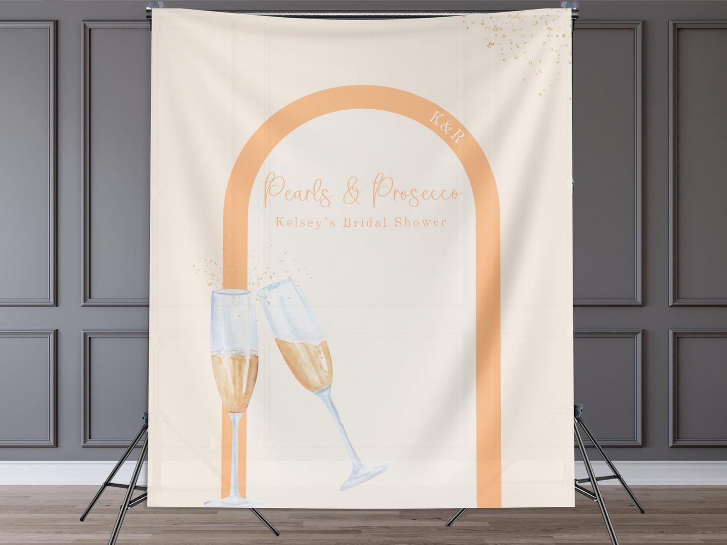 Brunch & Bubbly Bridal Shower Custom Banner, Future Mrs. Banner, Champagne Backdrop, Minimalist Bridal Shower, Engagement Party, Wedding