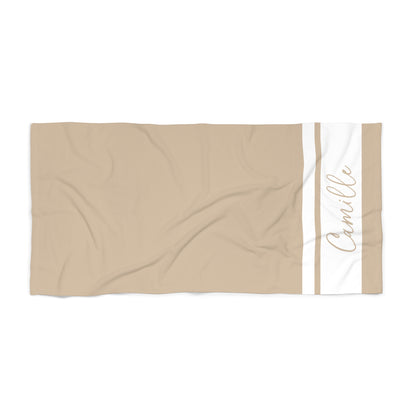 Custom Solid Beach Towel