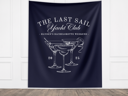 Luxury Custom Bachelorette Social Club Banner Backdrop