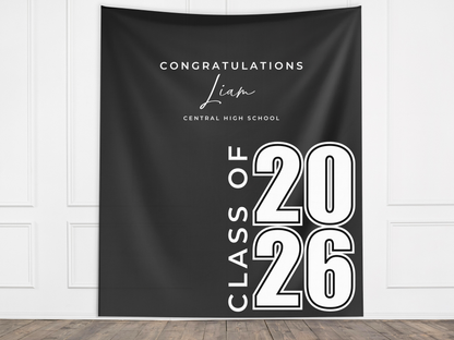 Class of 2026 Modern Custom Graduation Banner