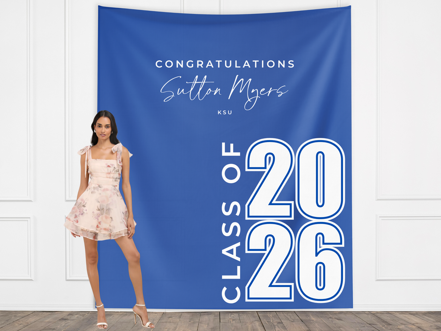 Class of 2026 Modern Custom Graduation Banner