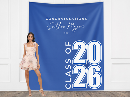 Class of 2026 Modern Custom Graduation Banner