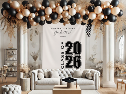 Class of 2026 Modern Custom Graduation Banner