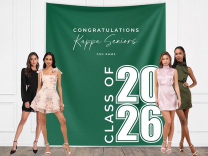 Class of 2026 Modern Custom Graduation Banner