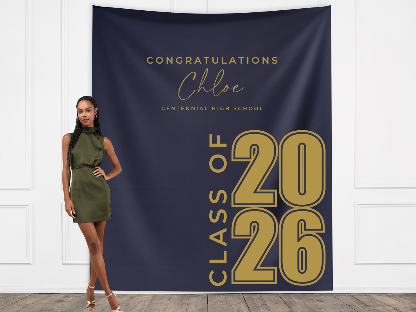 Class of 2026 Modern Custom Graduation Banner