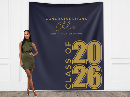 Class of 2026 Modern Custom Graduation Banner
