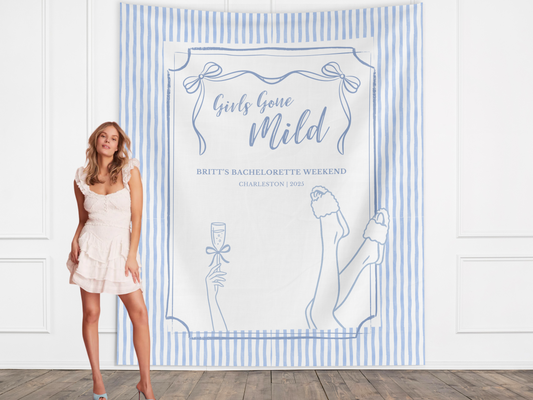 Girls Gone Mild Banner Backdrop