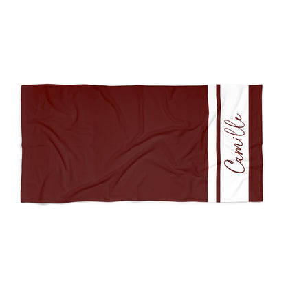 Custom Solid Beach Towel