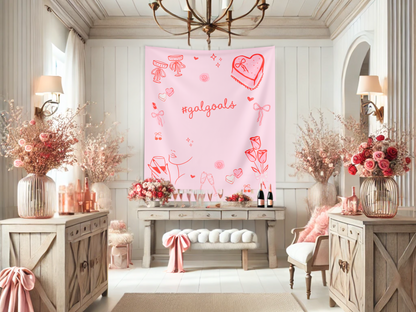 #GalGoals Custom Galentine's Banner Backdrop