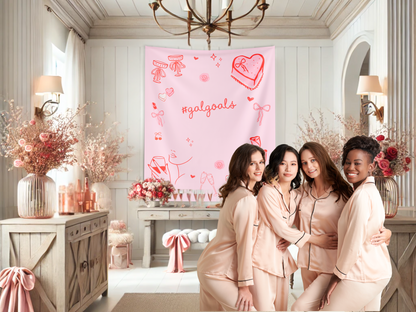 #GalGoals Custom Galentine's Banner Backdrop
