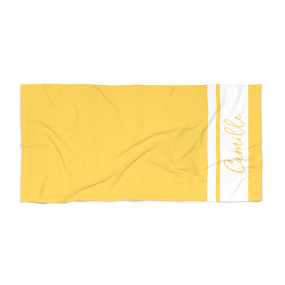 Custom Solid Beach Towel