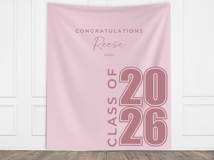 Class of 2026 Modern Custom Graduation Banner