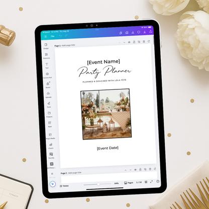 All-in-One Party Planner Workbook (PDF + Canva)