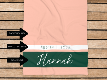 Custom Solid Beach Towel