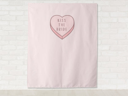 Custom Conversation Heart Birthday Backdrop | Personalized Valentine's Day Party or Shower Photo Booth
