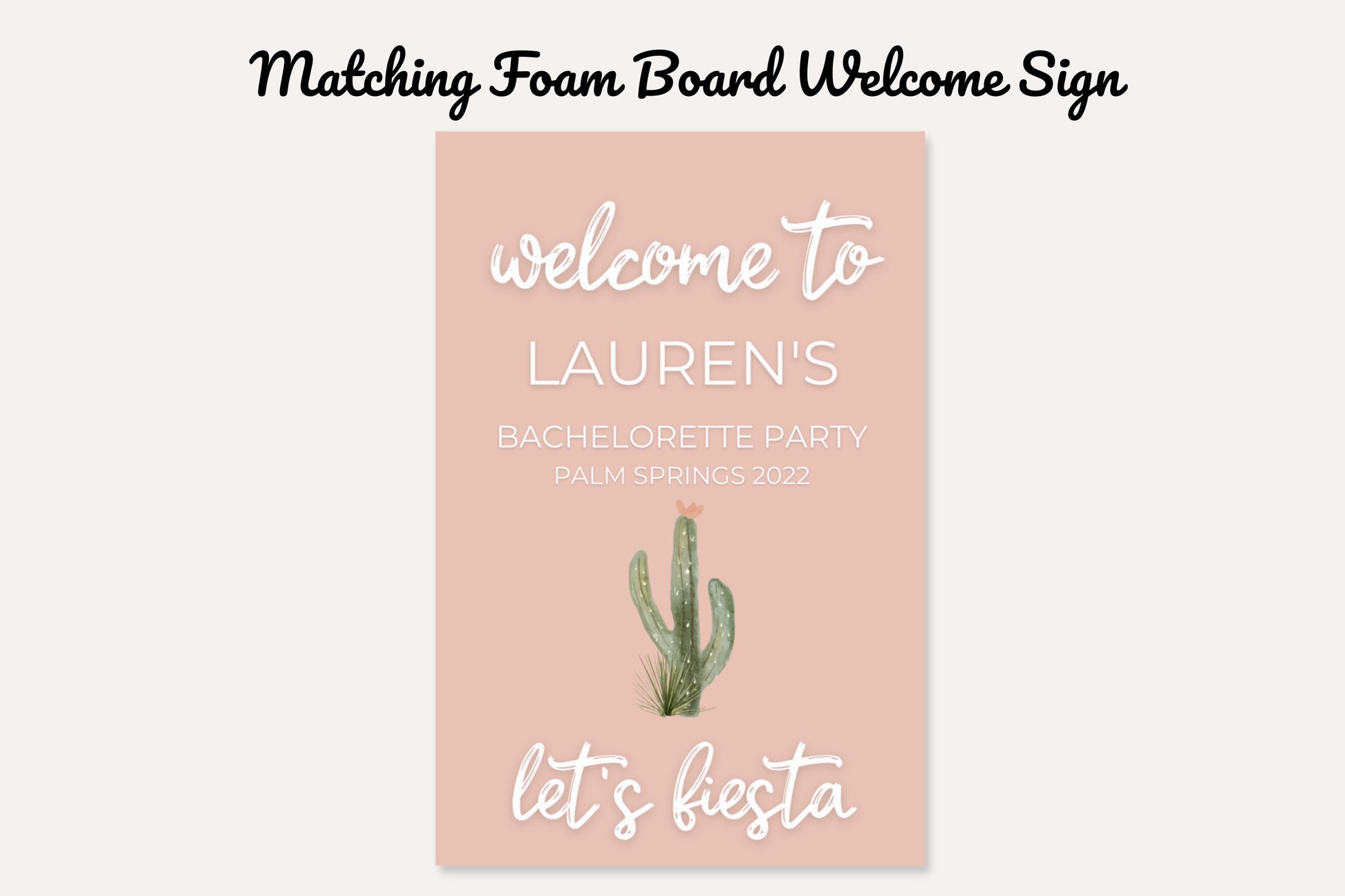 Cactus Love Final Fiesta Bachelorette Party Banner