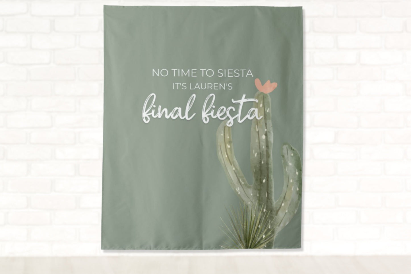 Cactus Love Final Fiesta Bachelorette Party Banner