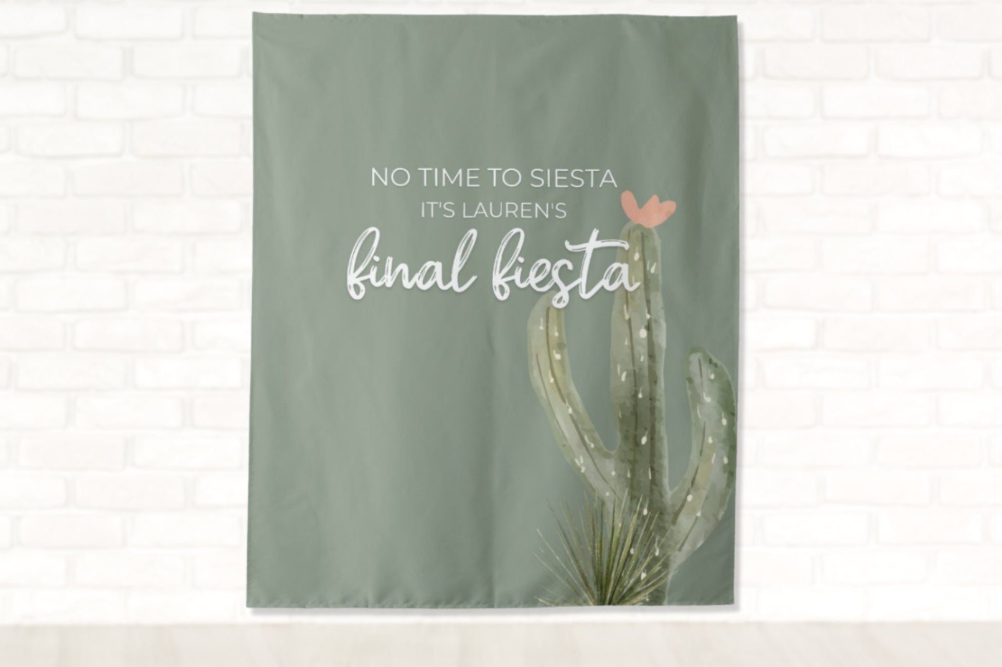 Cactus Love Final Fiesta Bachelorette Party Banner