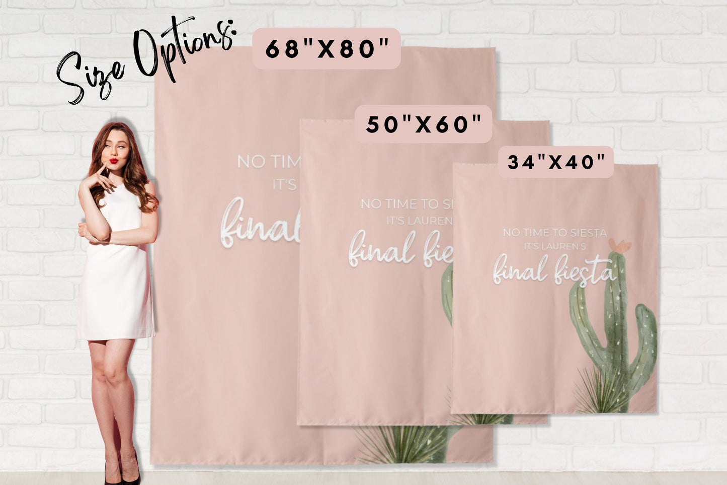 Cactus Love Final Fiesta Bachelorette Party Banner