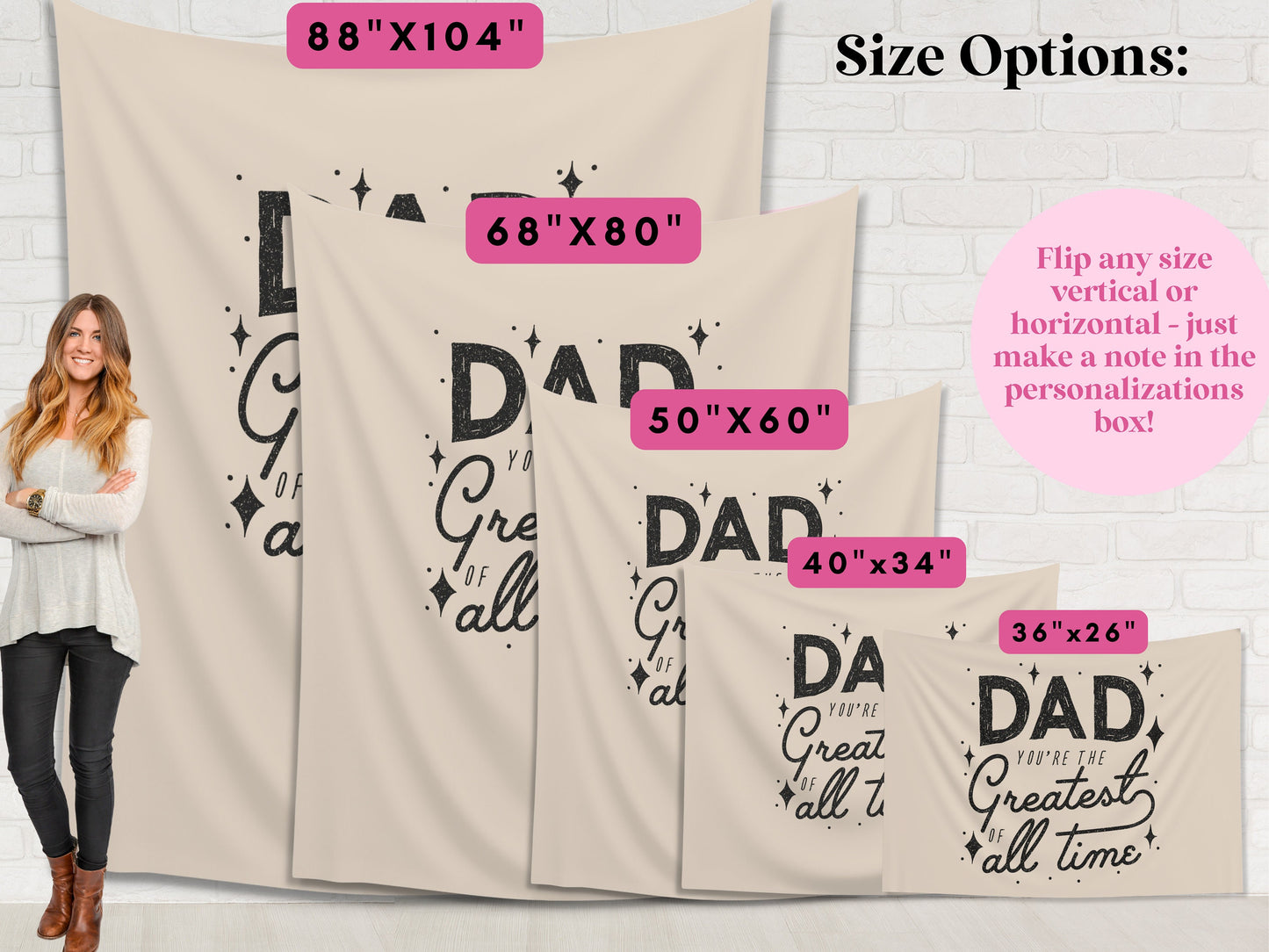 Father's Day Adventure Fabric Banner Father's Day Gift | Backdrop for Father's Day BBQ or Party