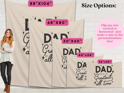 Father's Day Adventure Fabric Banner Father's Day Gift | Backdrop for Father's Day BBQ or Party