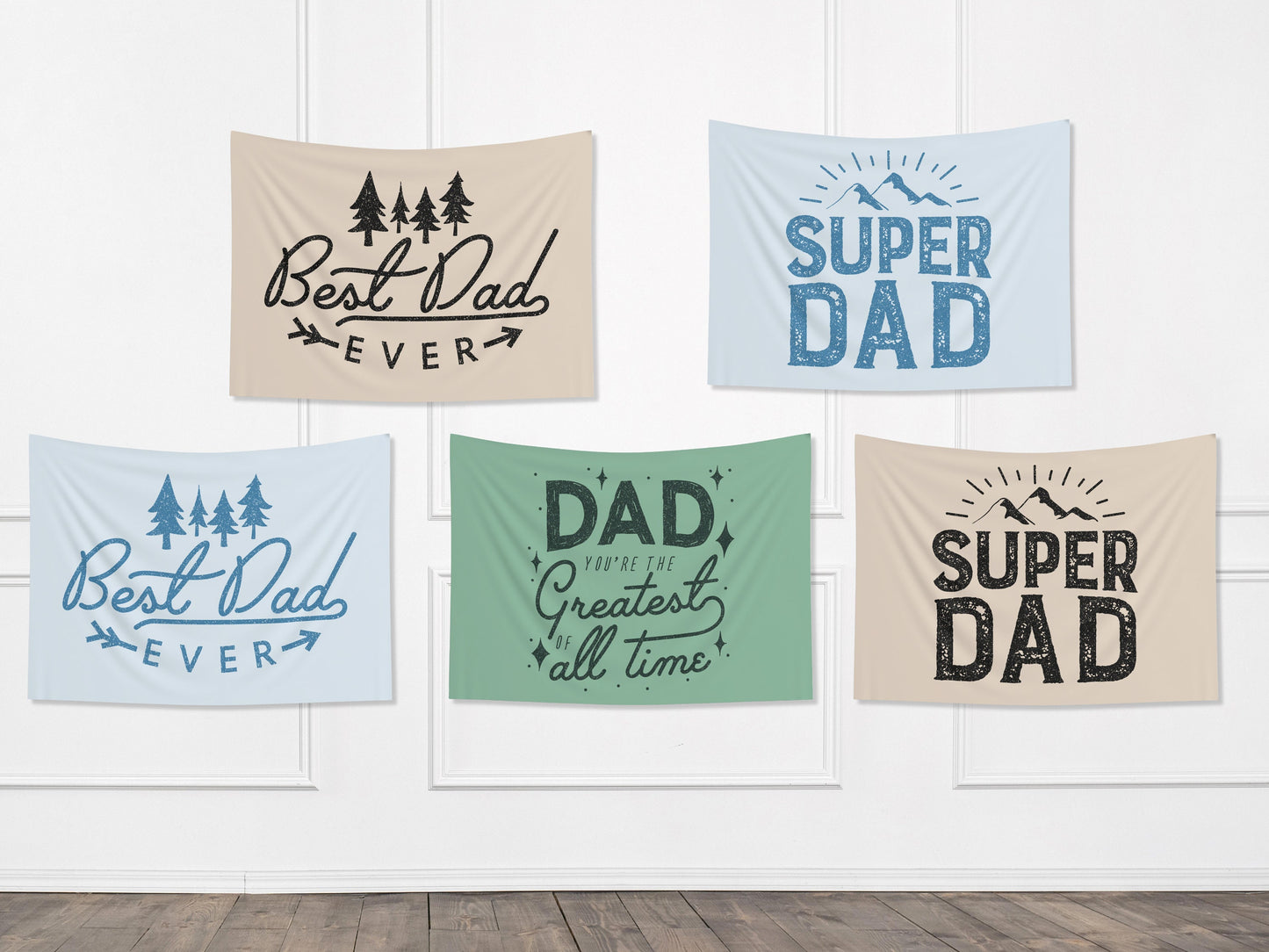 Father's Day Adventure Fabric Banner Father's Day Gift | Backdrop for Father's Day BBQ or Party