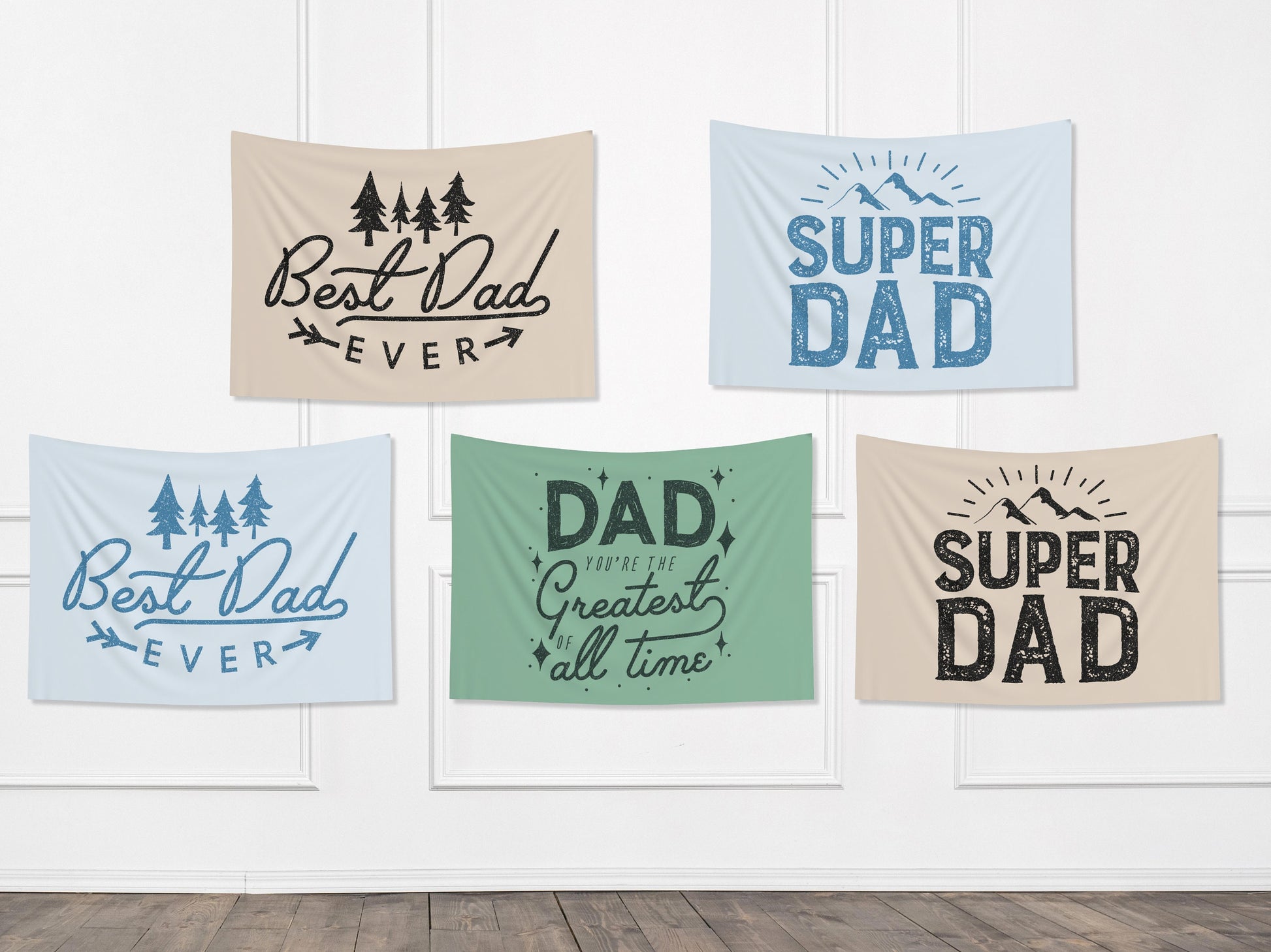 Father's Day Adventure Fabric Banner Father's Day Gift | Backdrop for Father's Day BBQ or Party