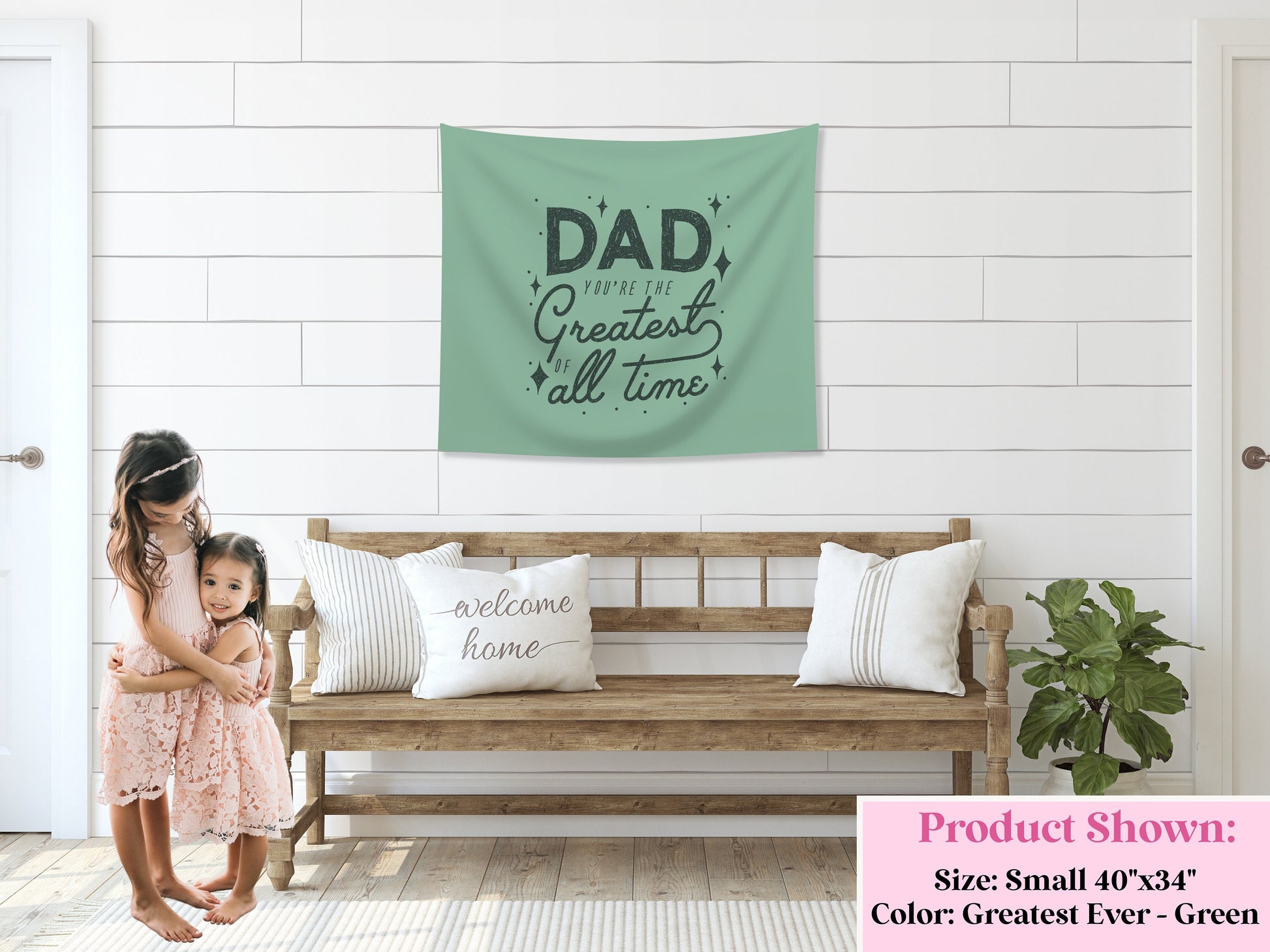 Father's Day Adventure Fabric Banner Father's Day Gift | Backdrop for Father's Day BBQ or Party