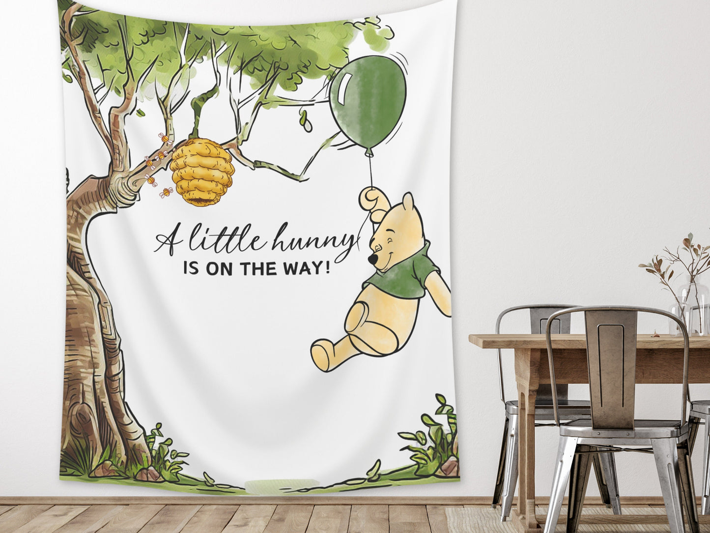 Winnie the Pooh Baby Shower Customizable Banner | Boy Baby Shower | Little Hunny Backdrop Décor | Classic Pooh Baby Shower | Pooh Birthday