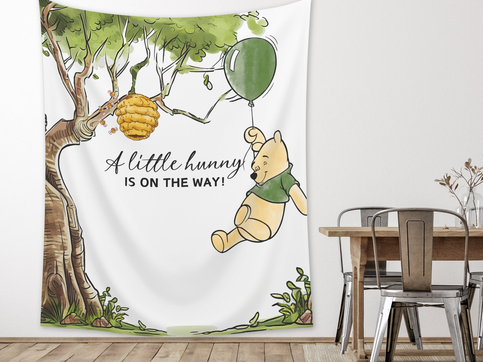 Winnie the Pooh Baby Shower Customizable Banner | Boy Baby Shower | Little Hunny Backdrop Décor | Classic Pooh Baby Shower | Pooh Birthday