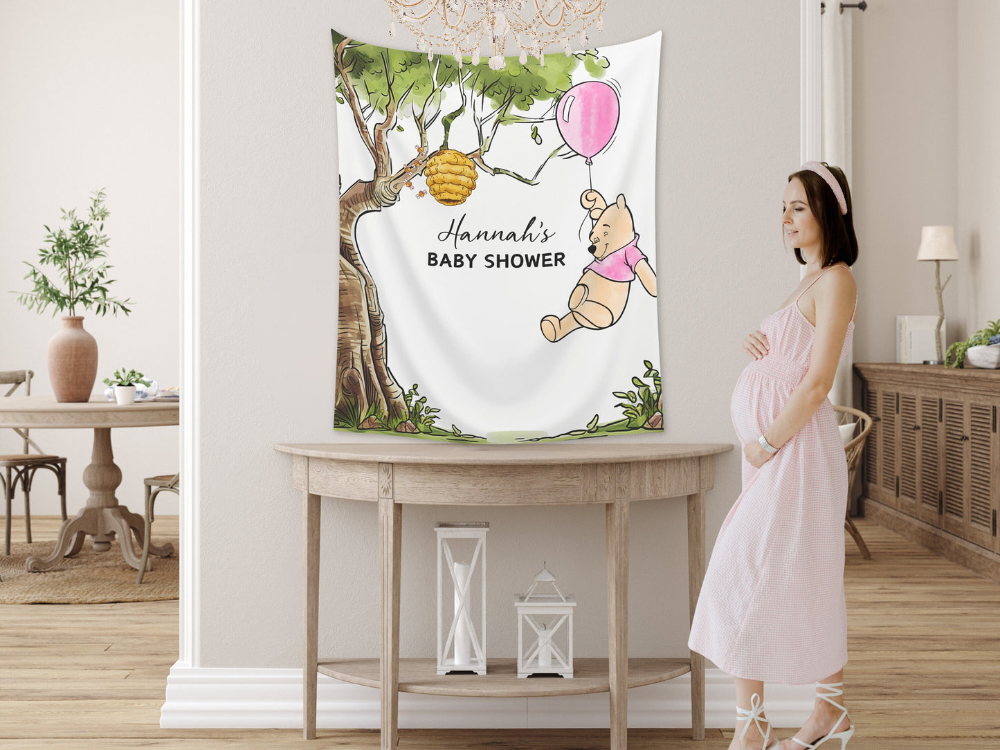 Winnie the Pooh Baby Shower Customizable Banner | Boy Baby Shower | Little Hunny Backdrop Décor | Classic Pooh Baby Shower | Pooh Birthday