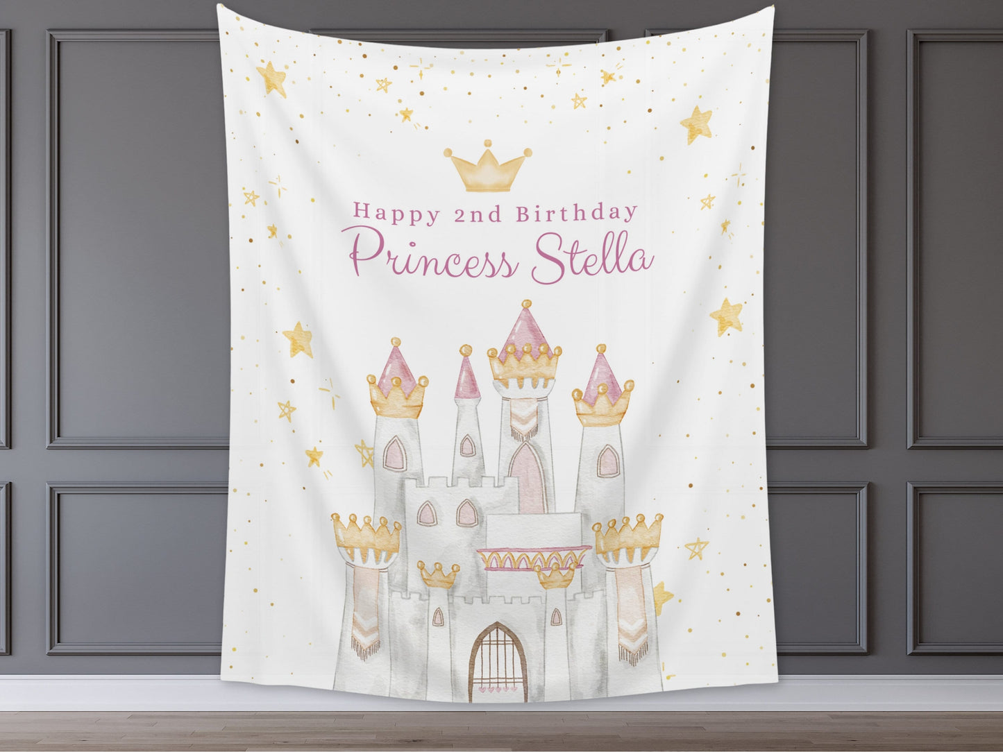 Princess Party Custom Banner | Magical Birthday Custom Backdrop | Pink Girl Birthday Party Décor | Baby Shower | Girl 1st Birthday Girl Gift