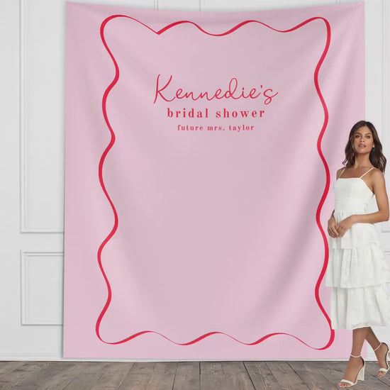 Bridal Shower Custom Banner, Bridal Brunch Décor, Last Name Bride Gift, Bride Groom Shower, Engagement Party, Welcome Sign, Brunch & Bubbly