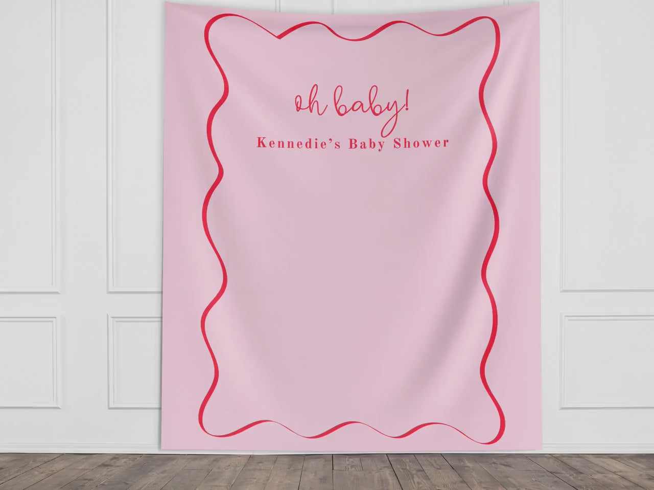 Baby Shower Custom Banner, Girl Baby Shower, Boy Shower, Pink Baby Shower, Blue Baby Shower, Baby in Bloom, It's a Boy, Oh Baby, Baby Name